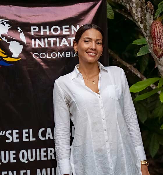 Portrait de Jennifer Vanessa Garcia Tovar, présidente de la fondation